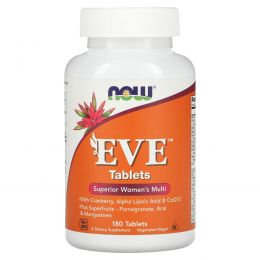 Now Foods, Таблетки Eve, Улучшенный мультивитаминный комплекс для женщин, 180 таблеток