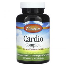 Carlson Labs, Cardio Complete, Advanced Cardiovascular Multi, 90 Tablets