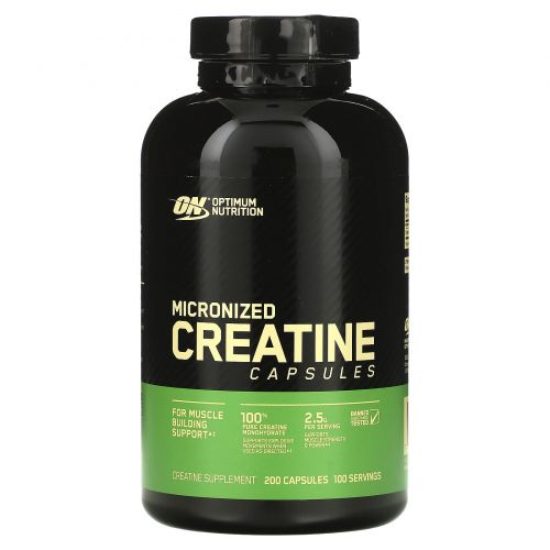 Optimum Nutrition, Креатин Creatine 2500 Caps, 200 капсул