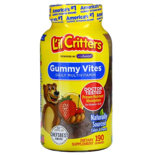 L'il Critters, Gummy Vites Complete Multivitamin, 190 Gummies