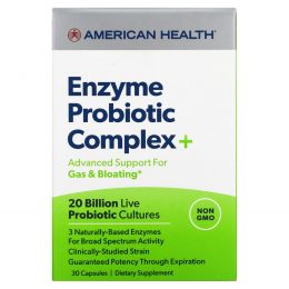 American Health, Enzyme Probiotic Complex+, 30 Capsules