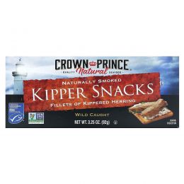 Crown Prince Natural, Закуска из копченой селедки, натуральное копчение, 3,25 унции (92 г)