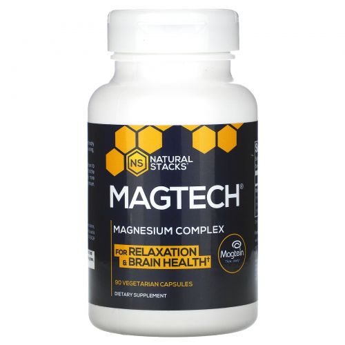 Natural Stacks, MagTech, Magnesium Complex, 90 Vegetarian Capsules