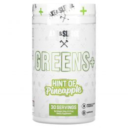 Axe & Sledge Supplements, Greens+, с ноткой ананаса, 294 г (10,37 унции)