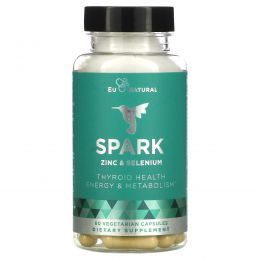 Eu Natural, Spark, цинк и селен, 60 вегетарианских капсул