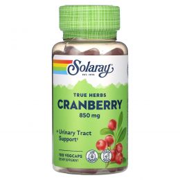Solaray, True Herbs, клюква, 425 мг, 100 растительных капсул