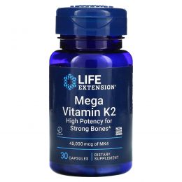 Life Extension, Mega Vitamin K2, 30 капсул