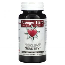 Kroeger Herb Co, Serenity, 100 вегетарианских капсул