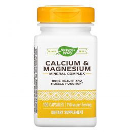 Nature's Way, Calcium & Magnesium Mineral Complex, 100 Capsules