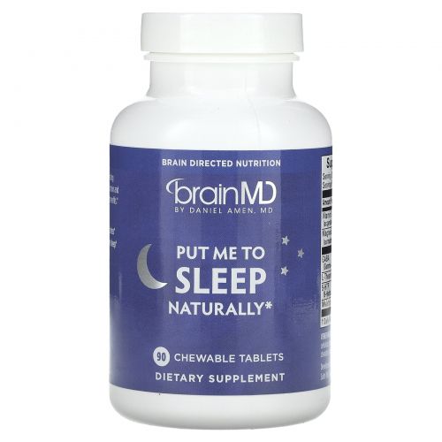BrainMD, Положите Me To Sleep Naturally, 90 жевательных таблеток