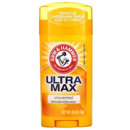 Arm & Hammer, UltraMax, Solid Antiperspirant Deodorant, for Women, Unscented, 2.6 oz (73 g)