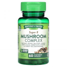 Nature's Truth, Super 6 Mushroom Complex, 60 капсул быстрого действия