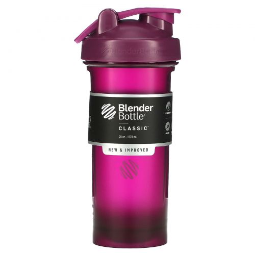 Blender Bottle, Classic With Loop, Plum, 28 oz (828 ml)