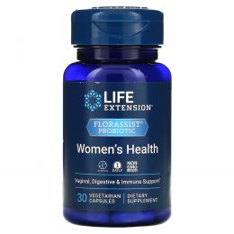 Life Extension, FLORASSIST, пробиотик, для здоровья женщин, 30 вегетарианских капсул