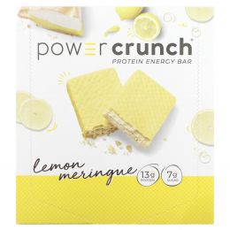 BNRG, Power Crunch Protein Energy Bar,  Lemon Meringue, 12 Bars, 1.4 oz (40 g) Each