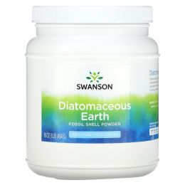 Swanson, Diatomaceous Earth, порошок из ископаемых панцирей, 454 г (1 фунт)