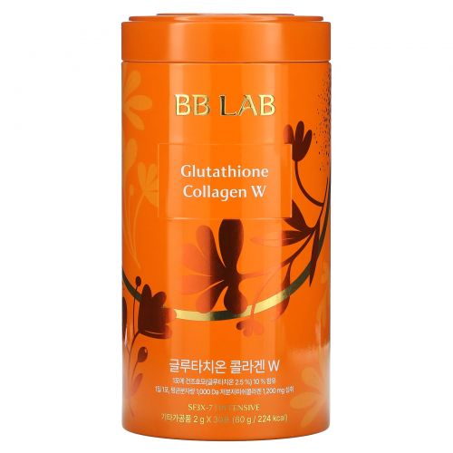 BB Lab, Glutathione Collagen W, 30 пакетиков по 2 г