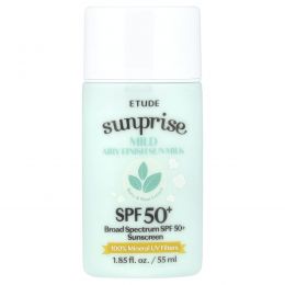 ETUDE, Sunprise, молочко для загара с легким воздушным финишем, SPF 50+, 55 мл (1,85 жидк. унц.)