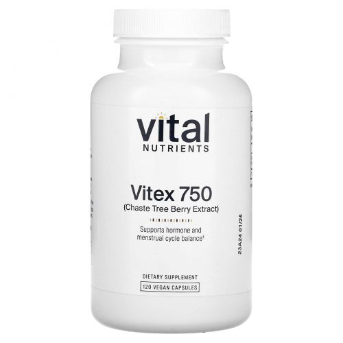 Vital Nutrients, Vitex 750, 120 веганских капсул