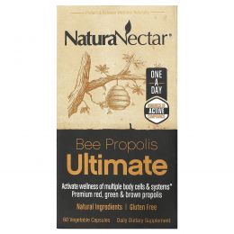 NaturaNectar, Пчелиный прополис Ultimate, 60 вегетарианских капсул