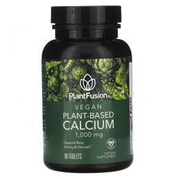 PlantFusion, Vegan Planet-Based Calcium, 1,000 mg, 90 Tablets