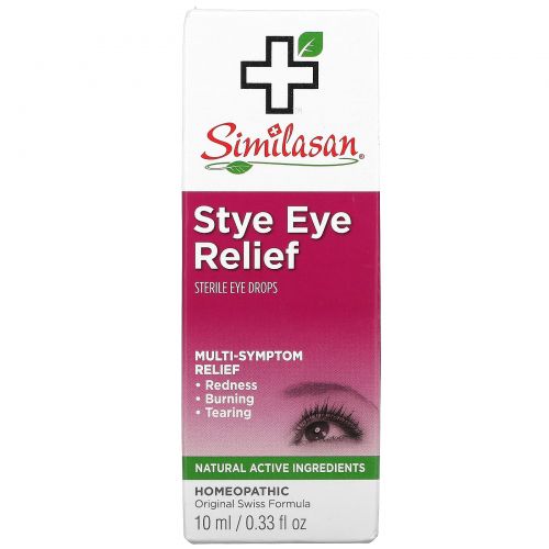 Similasan, Stye Eye Relief, стерильные глазные капли, 0,33 жидкой унции (10 мл)