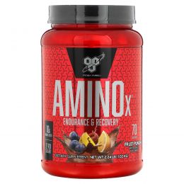 BSN, Amino-X, выносливость и восстановление, фруктовый пунш, 2,23 фунта (1,01 кг)