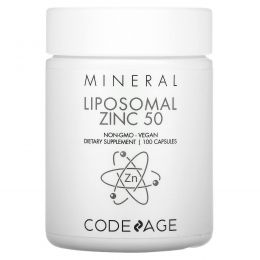 CodeAge, Liposomal, цинк 50, 100 капсул