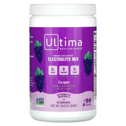 Ultima Health Products, Ultima Replenisher Electrolyte Powder, Grape, 90 servings Net Wt 10.8 oz (306 g)