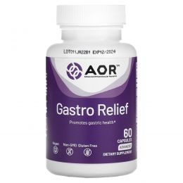 Advanced Orthomolecular Research AOR, Gastro Relief, 60 капсул