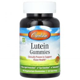 Carlson, Lutein Gummies, Натуральное манго, 46 вегетарианских жевательных конфет