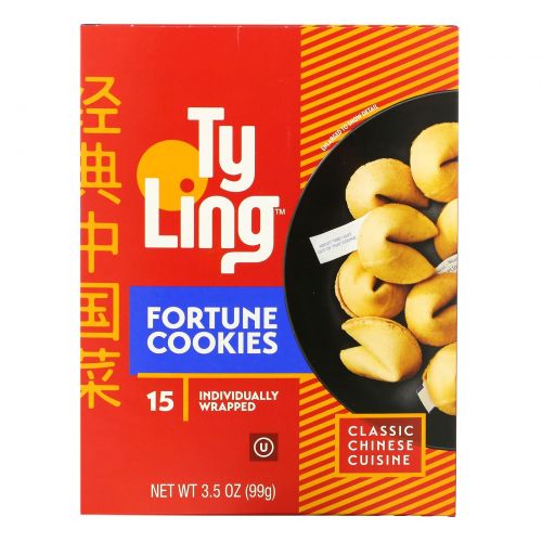 Ty Ling, Fortune Cookies, 15 Individually Wrapped