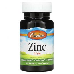 Carlson Labs, Zinc, 15 mg , 100 Tablets