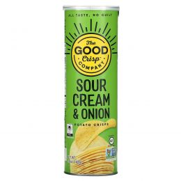 The Good Crisp Company, Potato Crisps, Sour Cream & Onion, 5.6 oz (160 g)