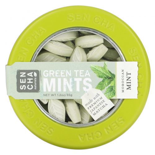 Sencha Naturals Green Tea Mints Moroccan Mint 1.2 oz 35 g