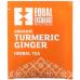 Equal Exchange, Organic Turmeric Ginger Herbal Tea, Caffeine-Free, 20 Tea Bags, 1.27 oz (36 g)