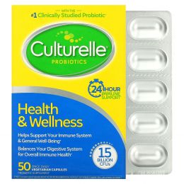 Culturelle, Probiotics, Pro-Well, Health & Wellness, 50 Once Daily Vegetarian Capsules