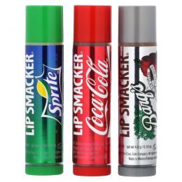 Lip Smacker, Coca Cola, бальзам для губ, набор трио, 3 шт. в упаковке, 4 г (0,14 унции)