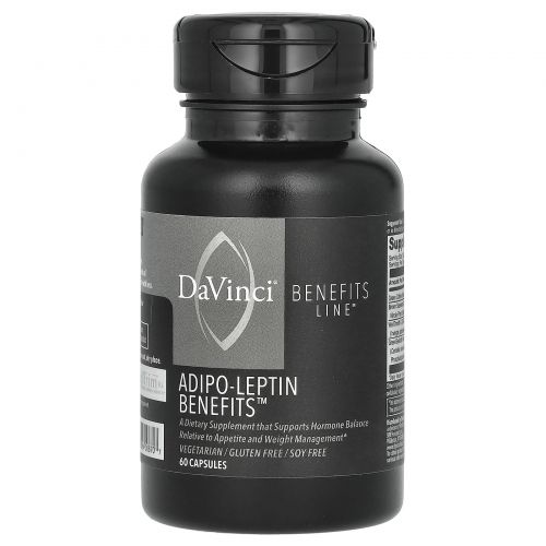 DaVinci Laboratories of Vermont, Benefits Line, адипо-лептин, 60 капсул