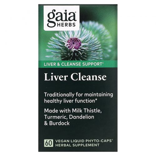 Gaia Herbs, Liver Cleanse, 60 Vegetarian Liquid Phyto-Caps