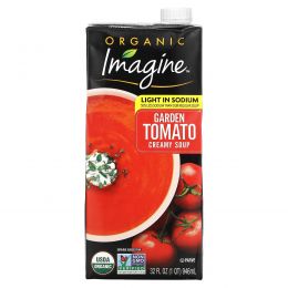 Imagine Soups, крем-суп из органических огородных томатов, 946 мл (32 жидк. унции)