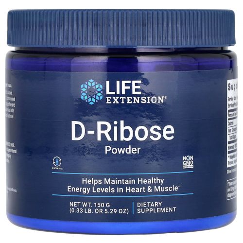 Life Extension, Порошок D-рибозы, 150 г