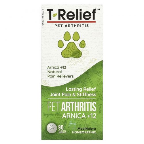 MediNatura, T-Relief, Pet Arthritis Arnica +12, 90 таблеток