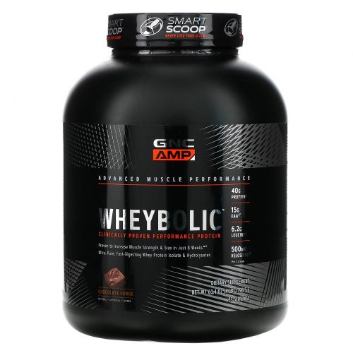 GNC, Wheybolic, Chocolate Fudge, 4 lb (1798.5 g)