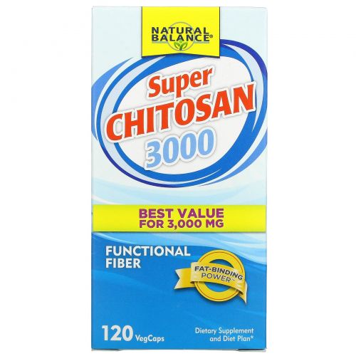 Natural Balance, Super Chitosan 3000, 120 Veg Caps