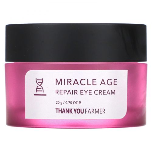 Thank You Farmer, Miracle Age, восстанавливающий крем для области вокруг глаз, 20 г (0,70 унции)