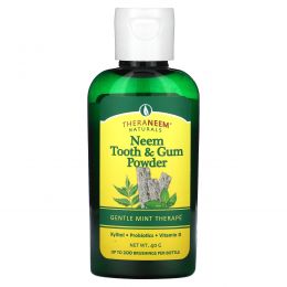 Organix South, TheraNeem Naturals, порошок для зубов и десен из нима, нежная мятная терапия, 40 г