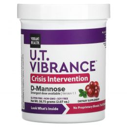 Vibrant Health, U.T. Vibrance, 5 г D-манноза + растительные компоненты, версия 1.1, 2,02 унции (57,25 г)