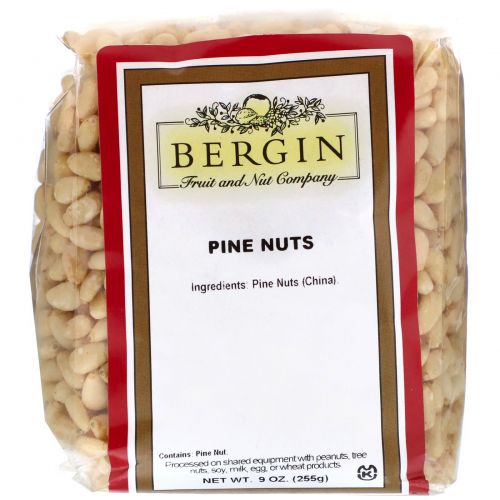 Bergin Fruit and Nut Company, Кедровые орехи, 9 унций (255 г)