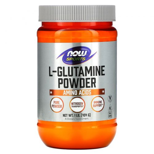 Now Foods, L-Glutamine  Powder, 1 lbs (454 g)